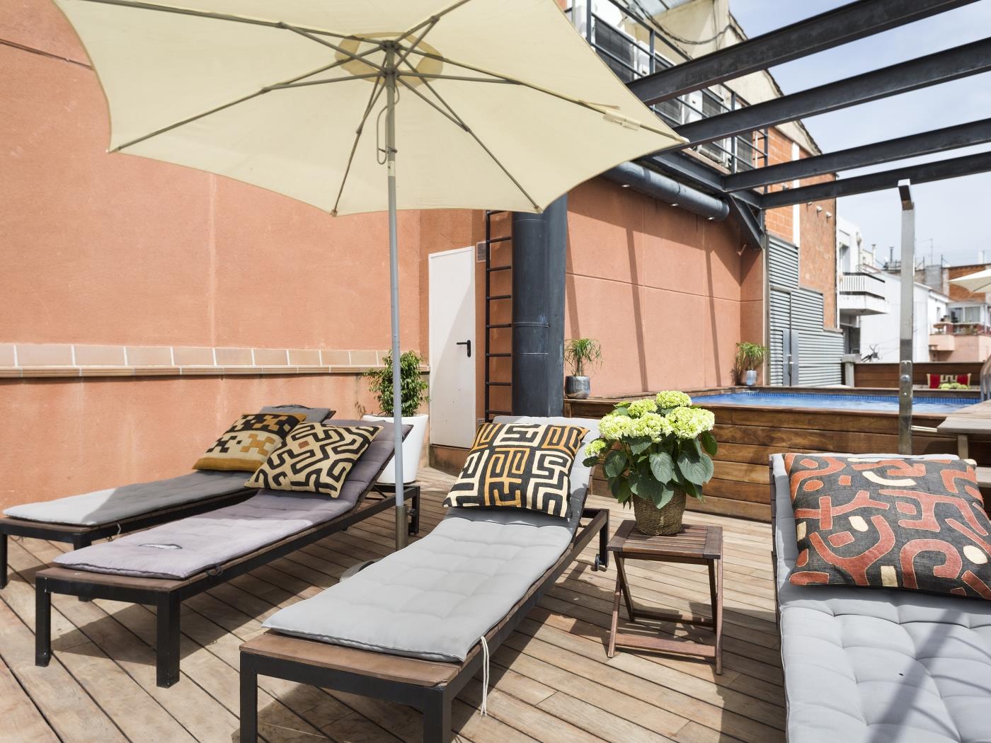 Rooftop pool Apartment in Barcelona Center - My Space Barcelona Mieszkanie