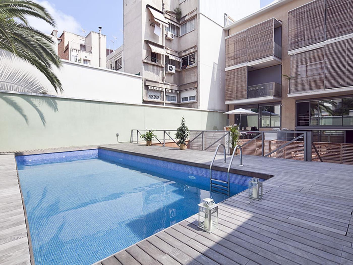 Private Terrace and Swimming Pool Apartment - My Space Barcelona Mieszkanie