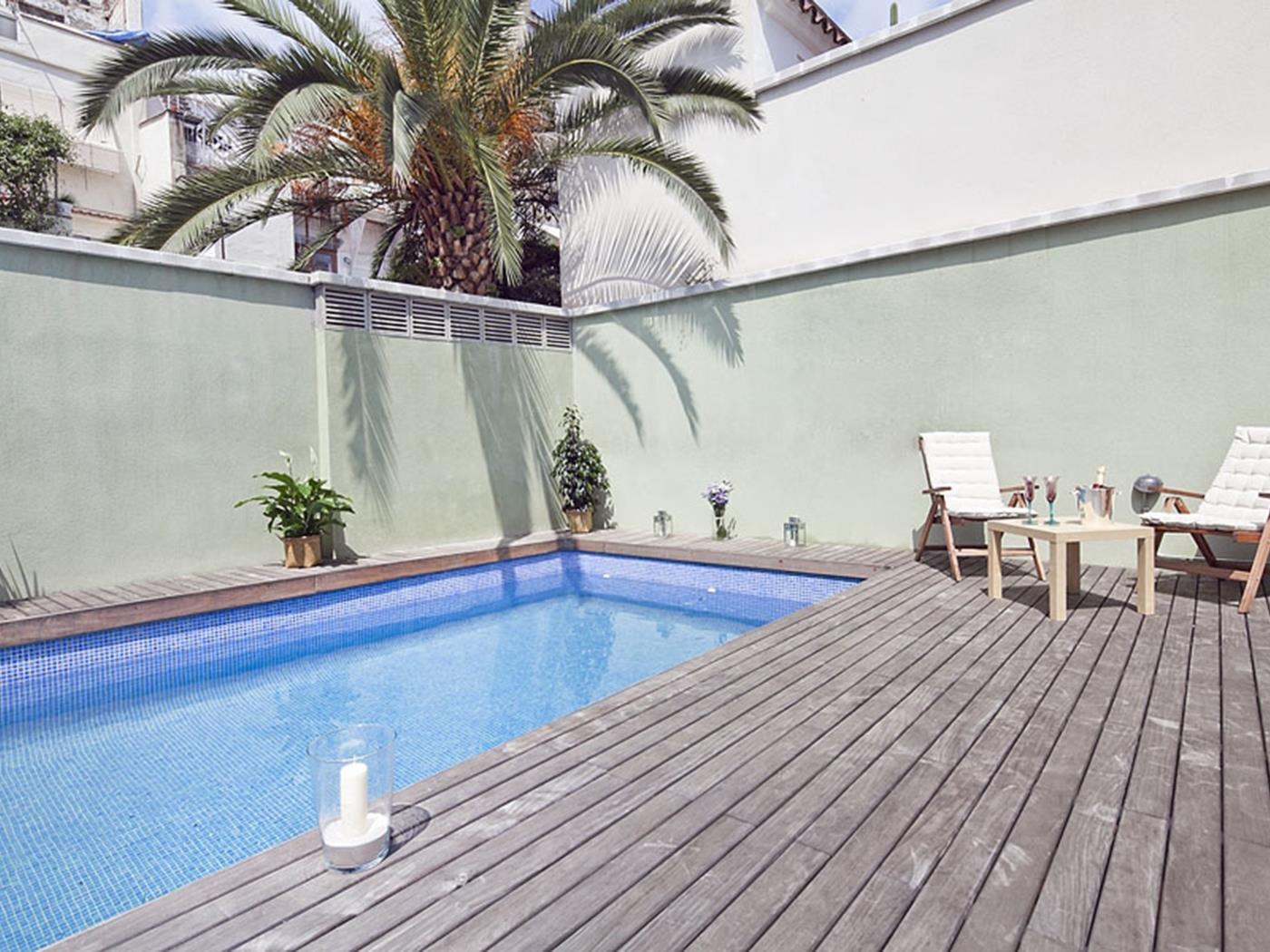 Apartment with Terrace and Pool in Sagrada Familia - My Space Barcelona Mieszkanie