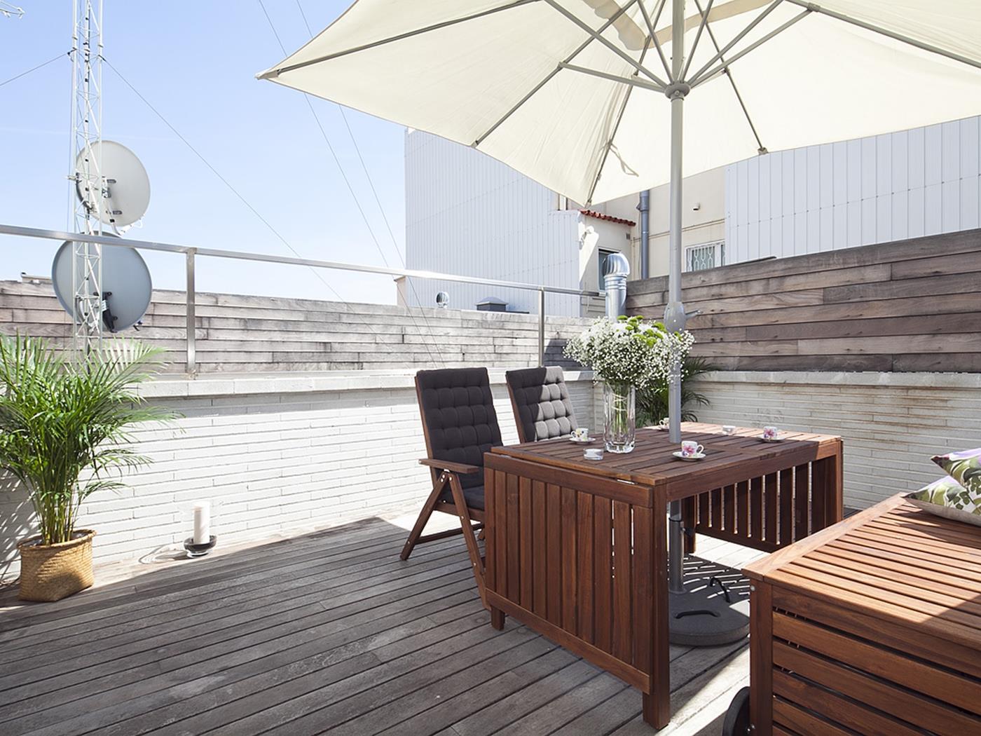 Penthouse in Gràcia for 8 with Terrace and Pool - My Space Barcelona Mieszkanie