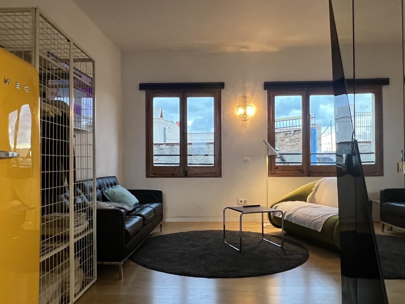 Odnowiony loft z 2 sypialniami i tarasem w Dzielnicy Gotyckiej - My Space Barcelona Mieszkanie