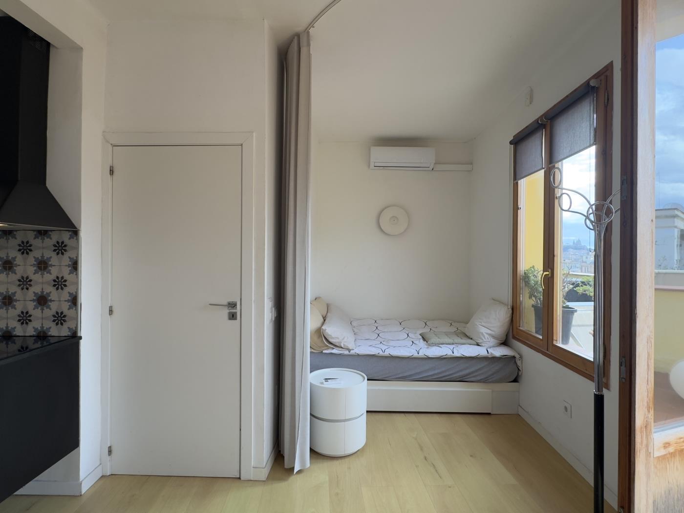 Odnowiony loft z 2 sypialniami i tarasem w Dzielnicy Gotyckiej - My Space Barcelona Mieszkanie